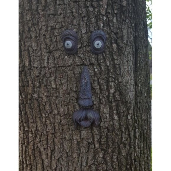 Tree Faces Decor Outdoor Tree Face Statues Old Man Tree Hugger Bark Garden Decor - Picture 4 of 4